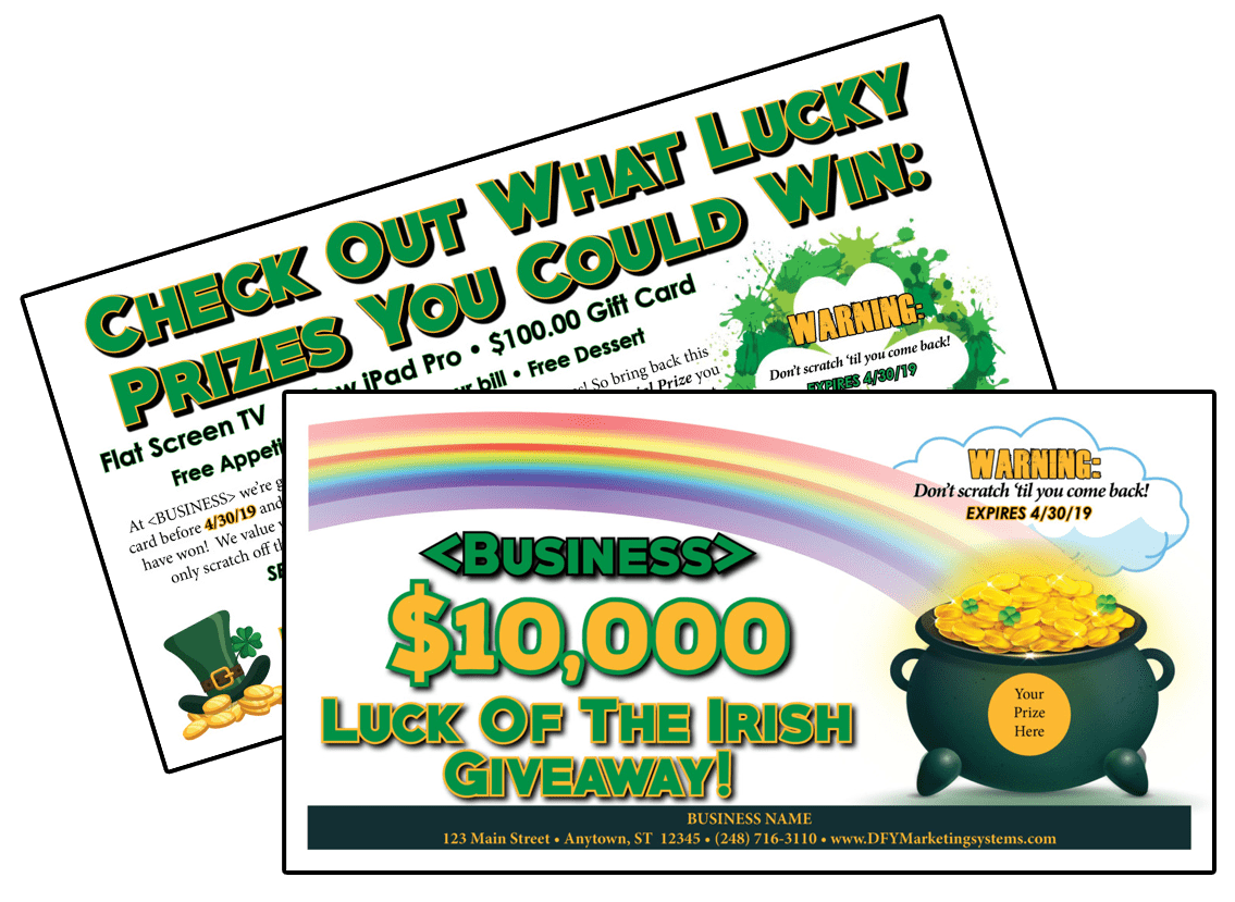 saint patricks day scratch off price