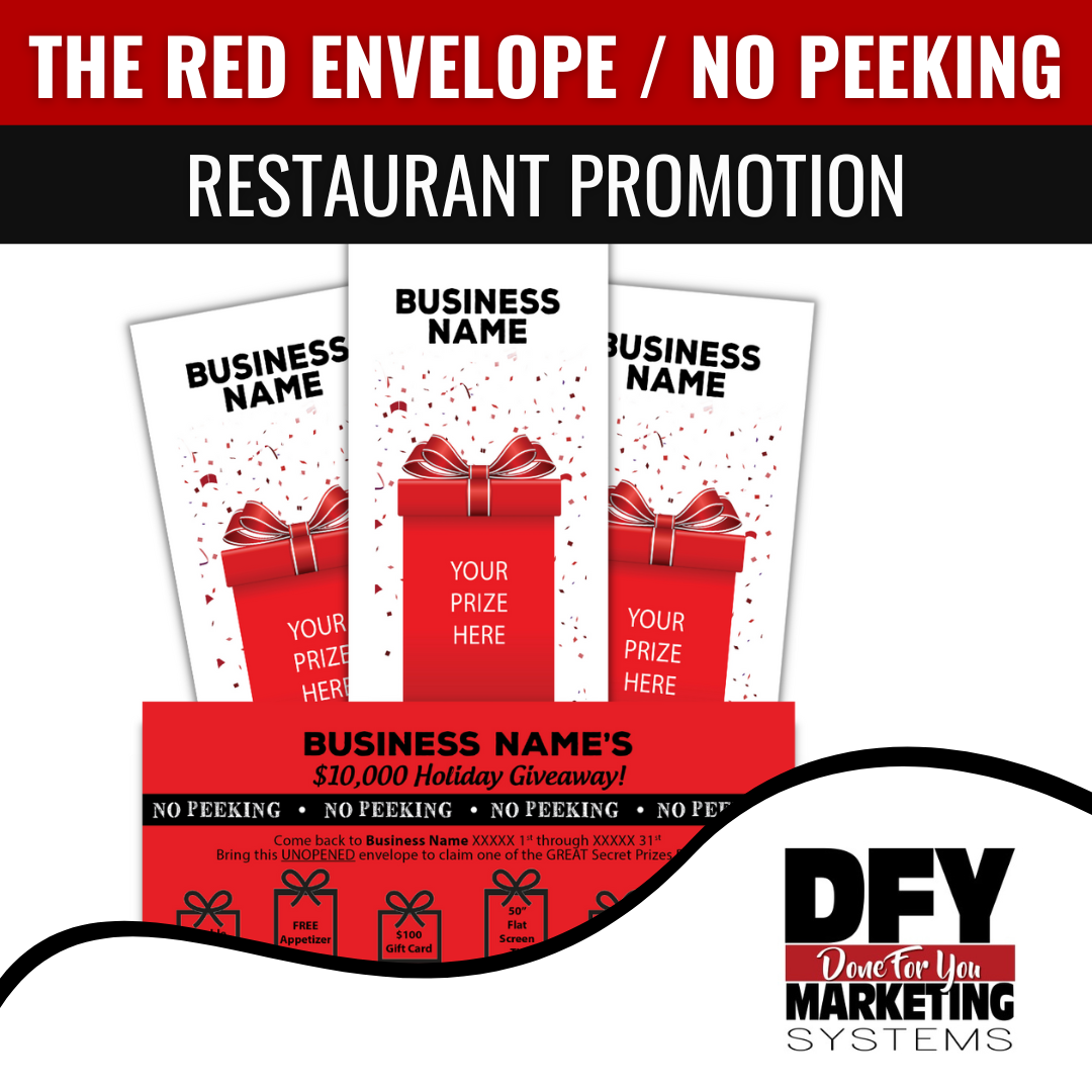 The Red Envelope / No Peeking Restaurant Promotion